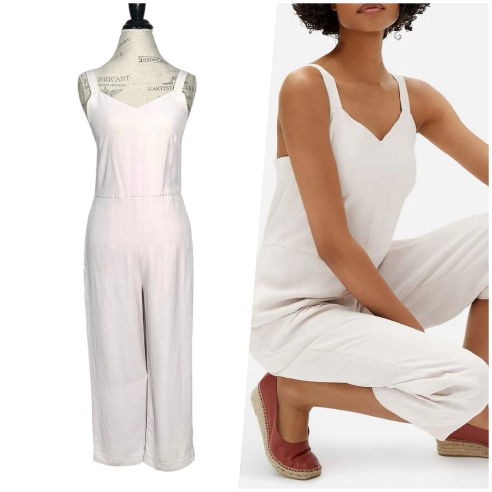 Everlane | Women | The Japanese GoWeave Nude Cropped Slip Jumpsuit | Size 0